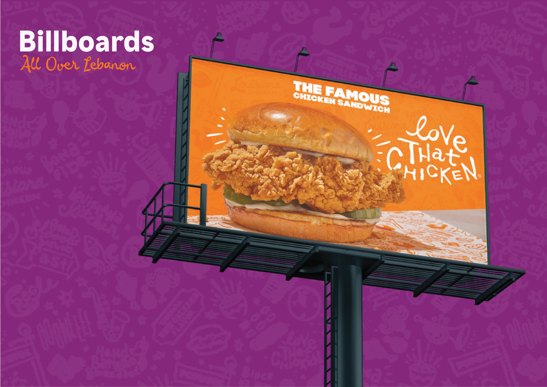 Popeyes billboards mac platforms